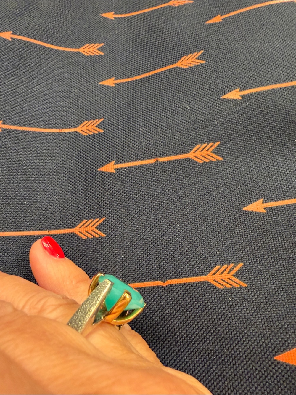 Bora Handcrafted Turquoise Gemstone Cocktail Ring - Women Jewelry - Picture 3 of 10